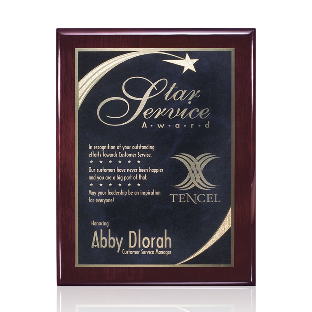 Oakleigh/Birchcliff Plaque - Rosewood Finish 8