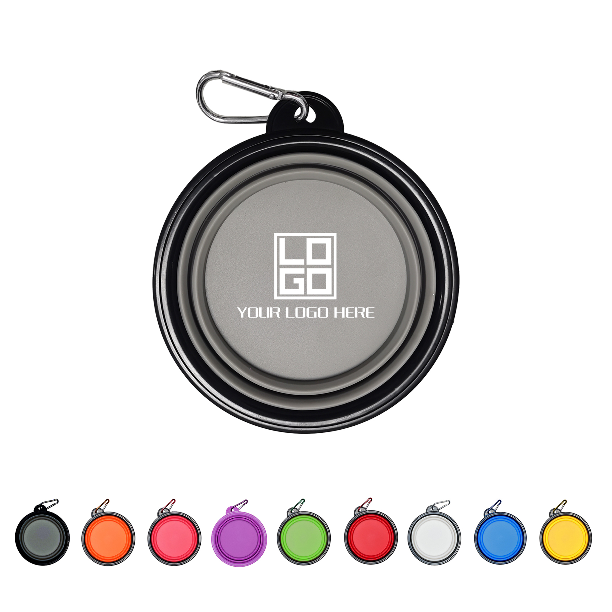 Collapsible Dog Bowl With Carabiner Clip 2