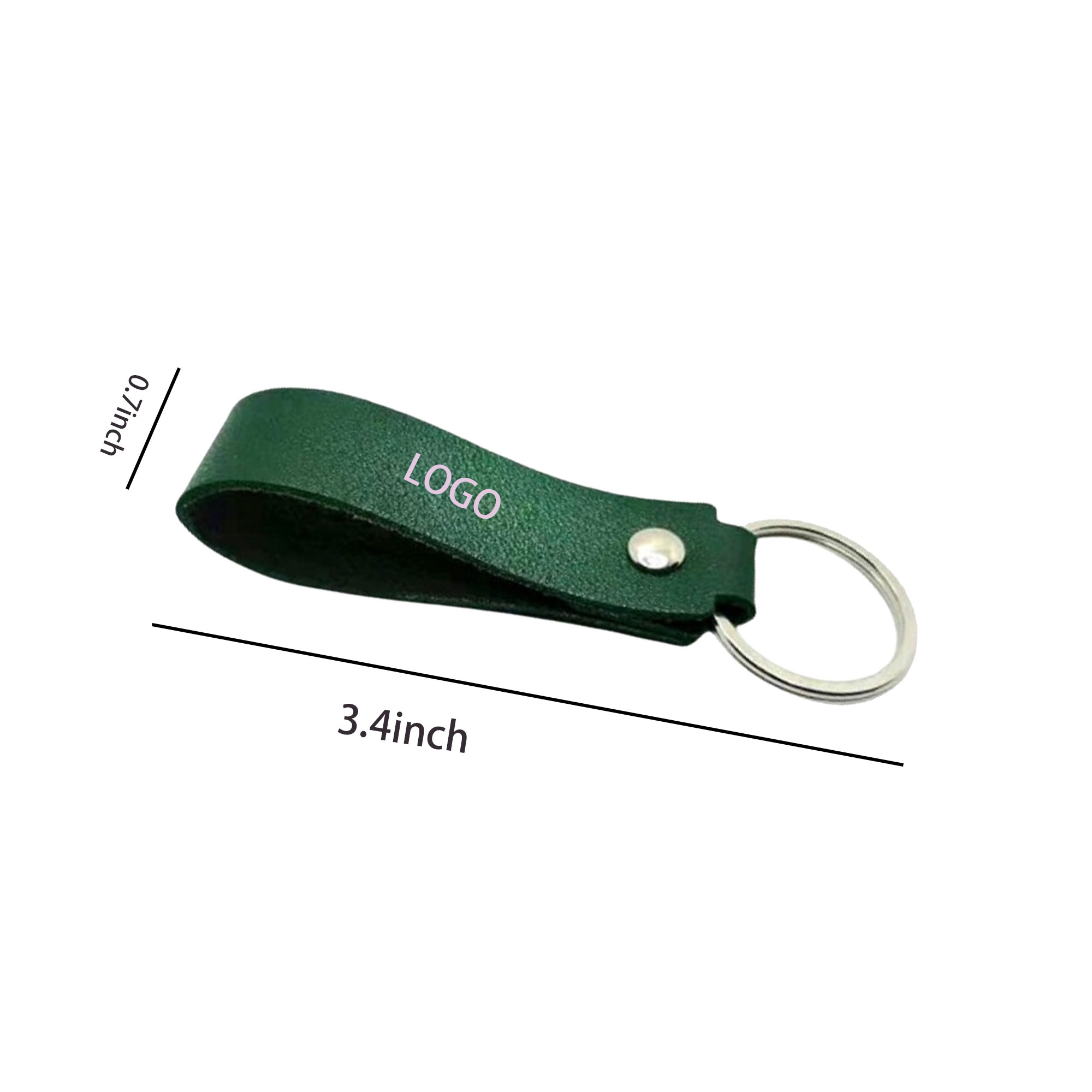 Pu Simple Car Keychain 2