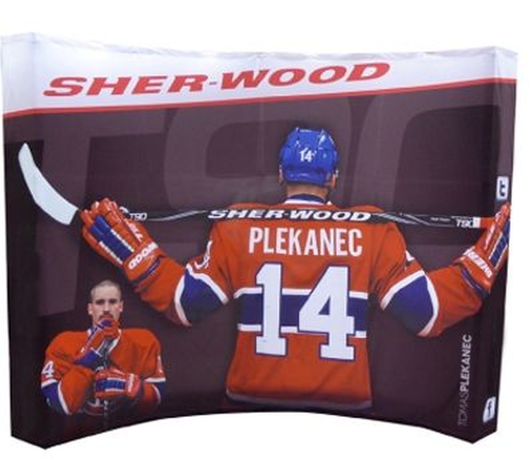 10'w x 8'h - Curved Expandable Banner Wall - Fabric Only 1