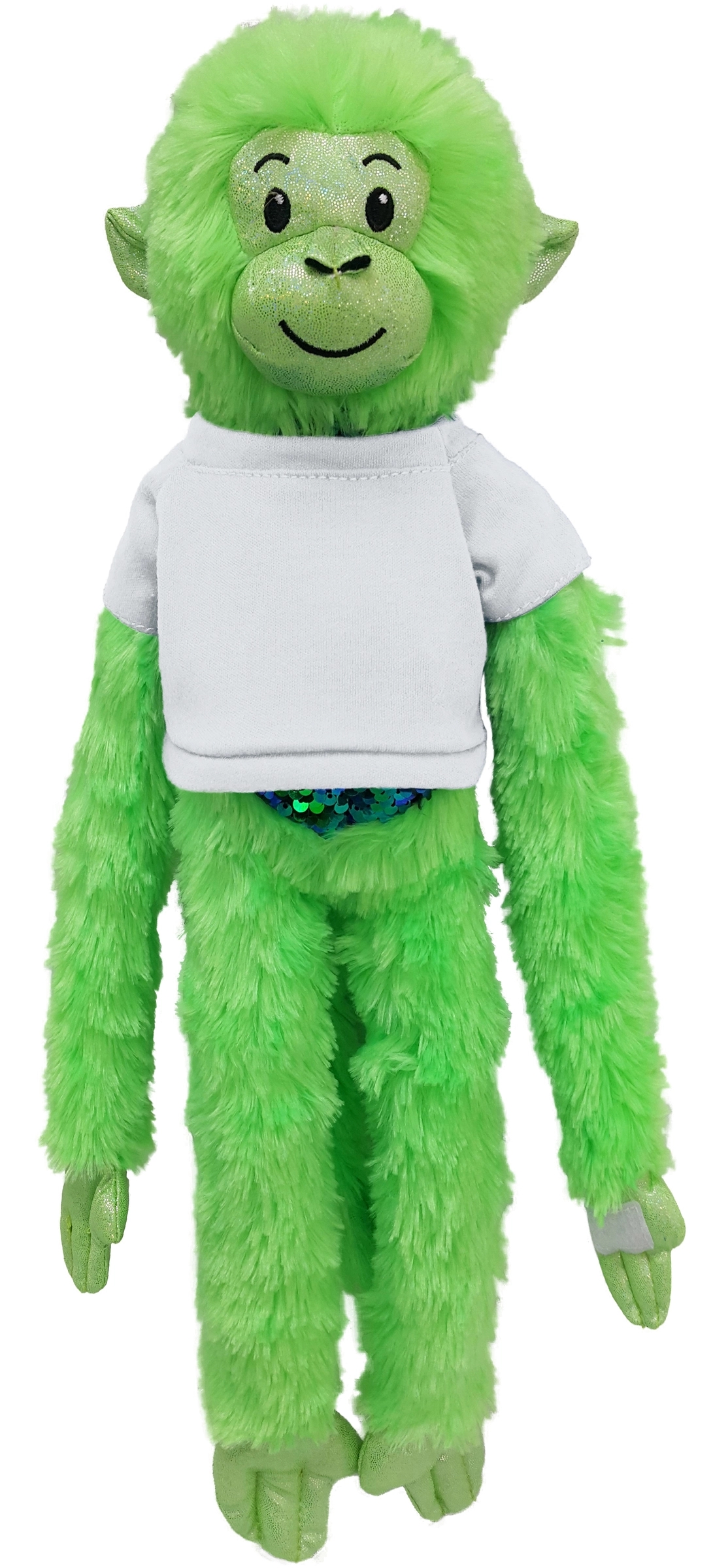 21" Green Spider Monkey with Sequins 3