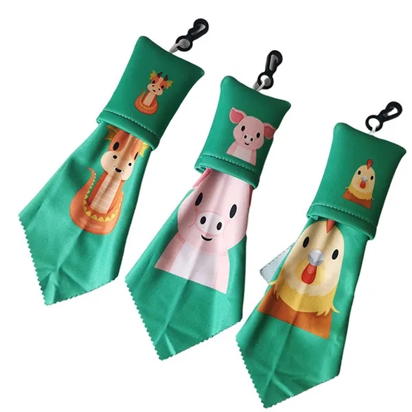Microfiber Cleaning Cloth W/ Clip Pouch 2