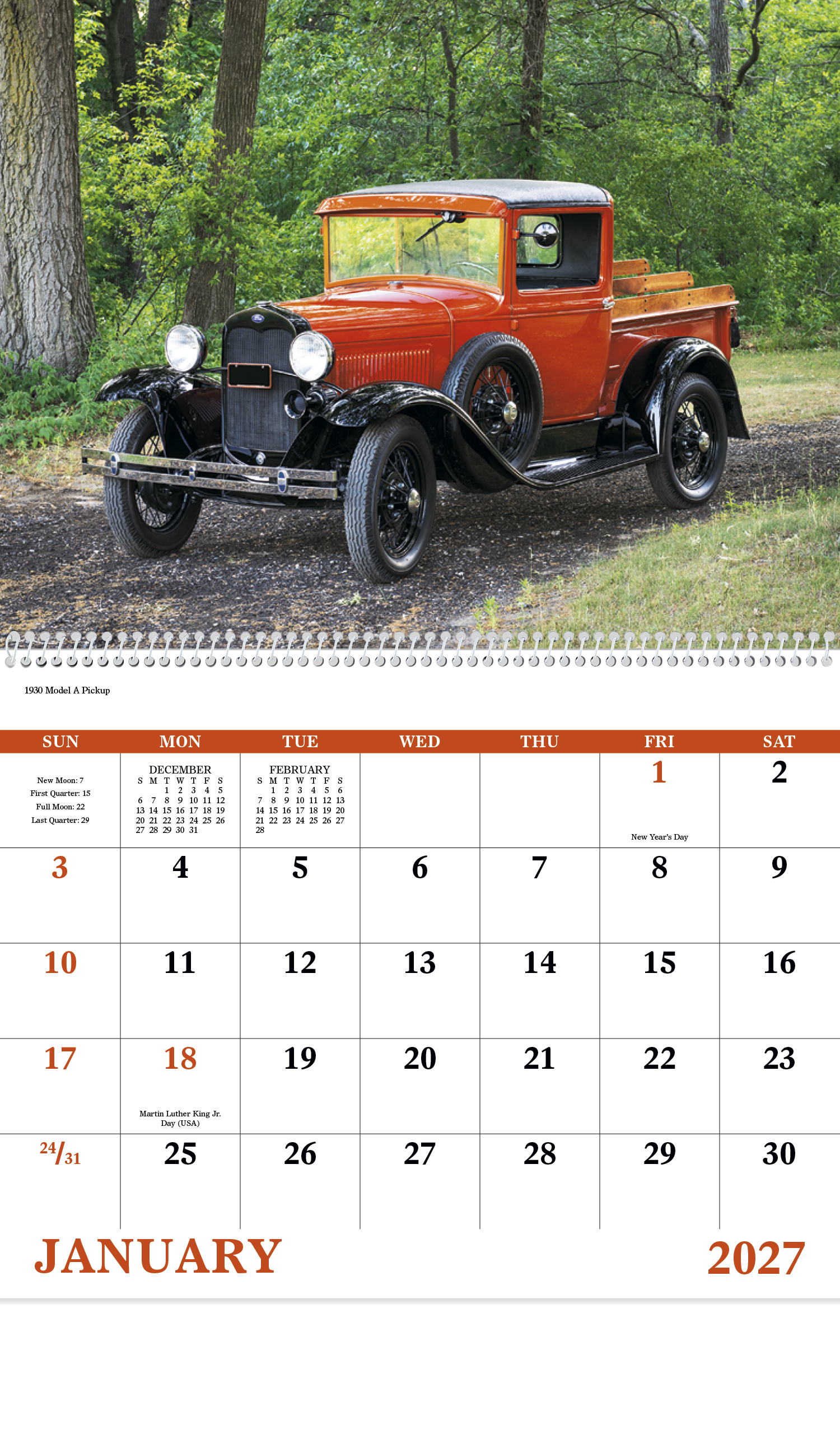 Good Value™ Treasured Trucks - Spiral Calendar 67