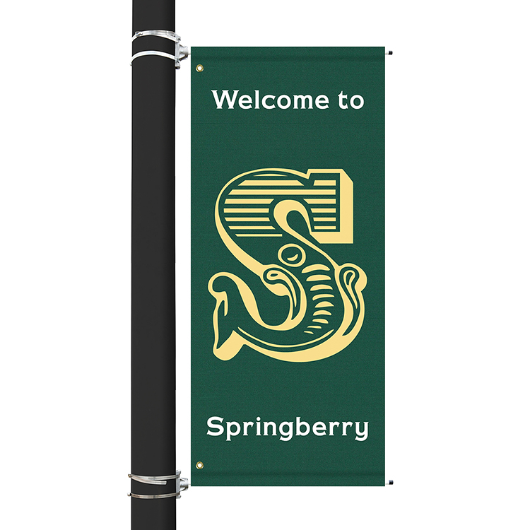 60" x 30" Custom Sunbrella™ Avenue Banner-2 Color Imprint 3