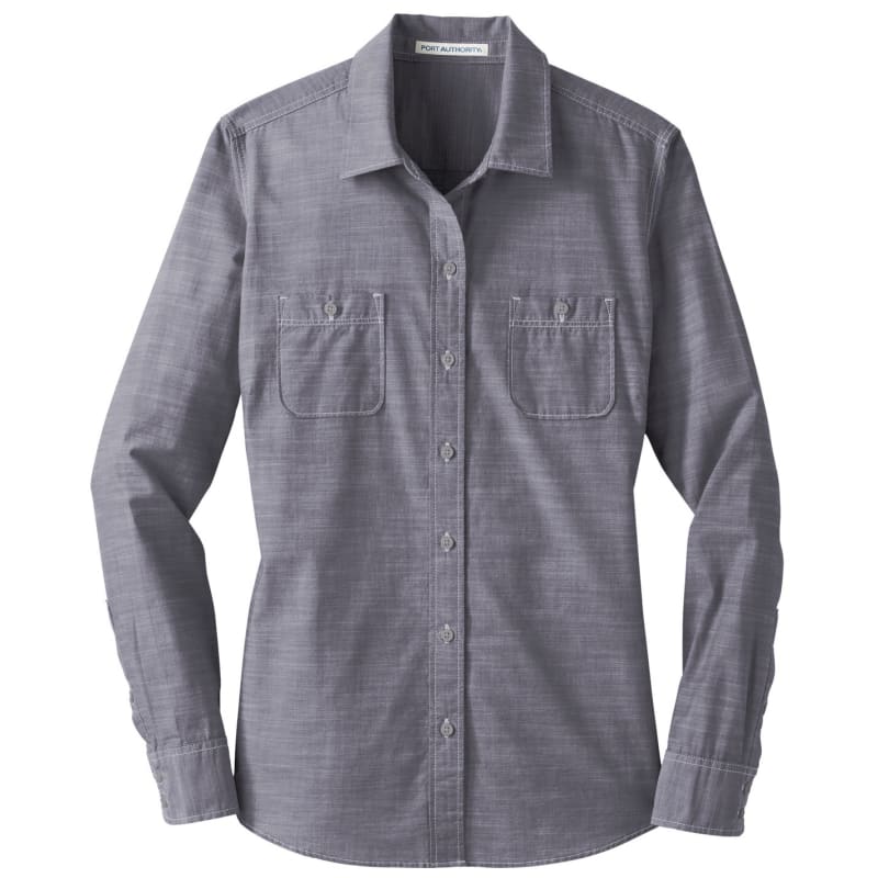 Port Authority Ladies Slub Chambray Shirt. 14