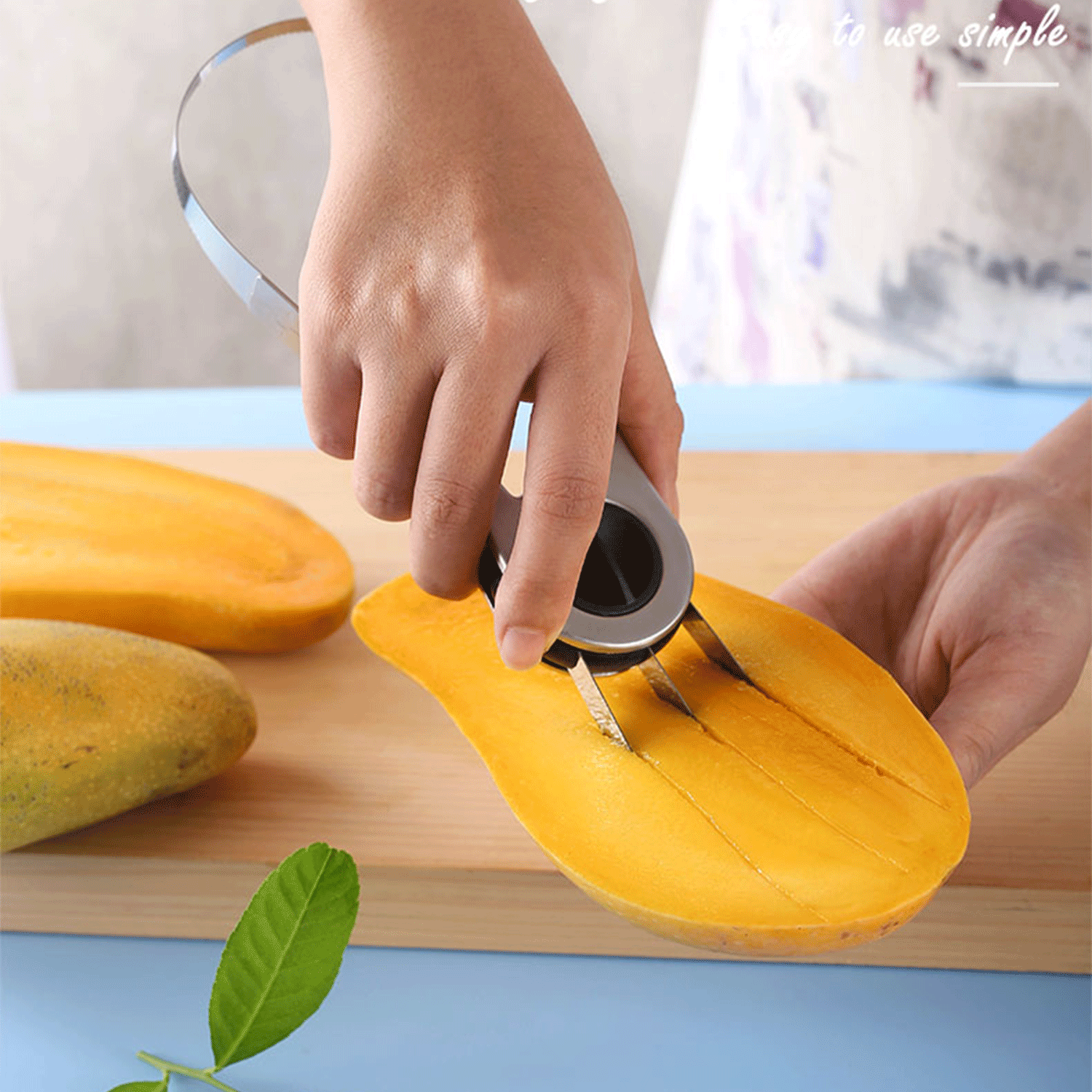 Stainless Steel Mango Peeling Separator slicing Cutter 5