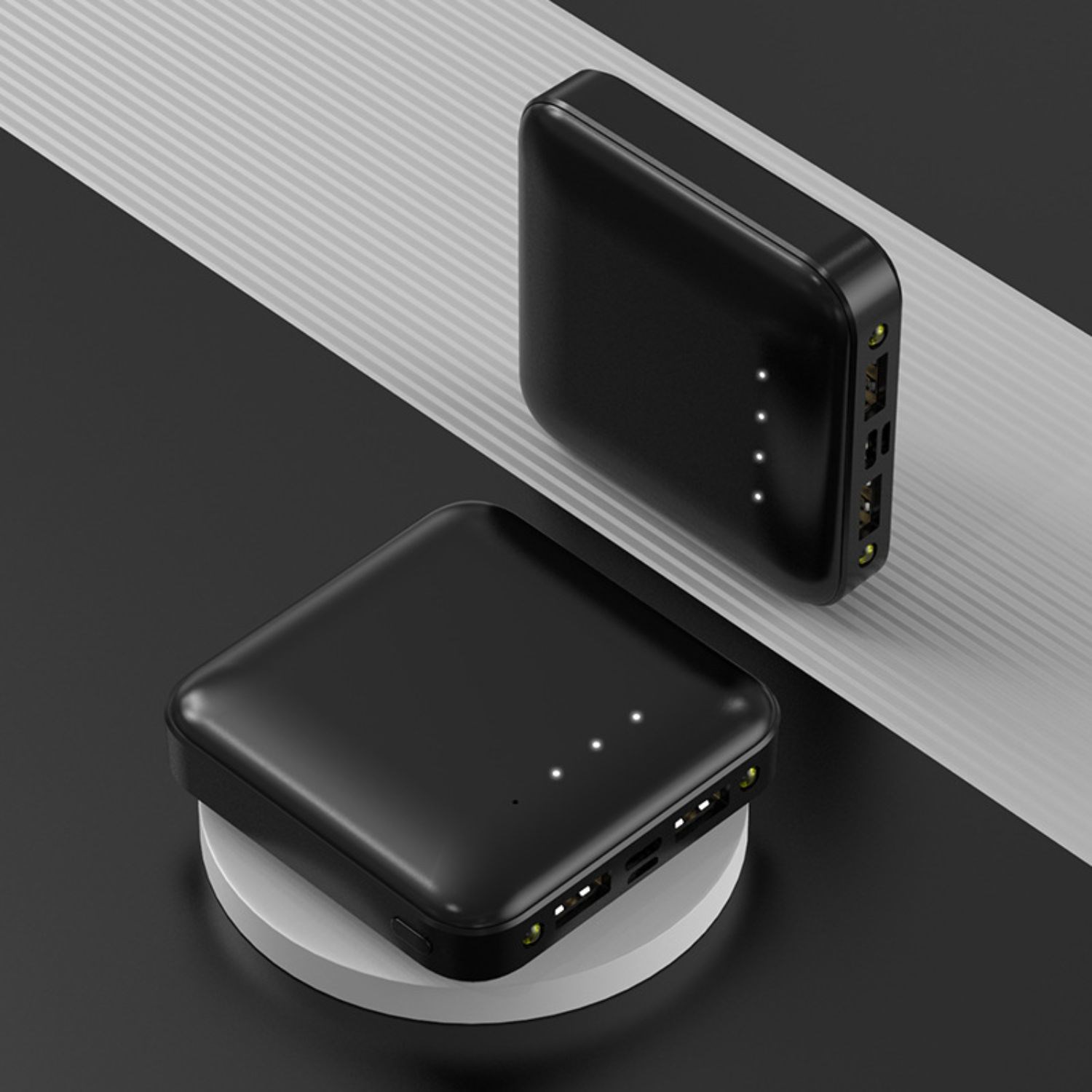 10000mAh Continental Puck-shaped power bank 3
