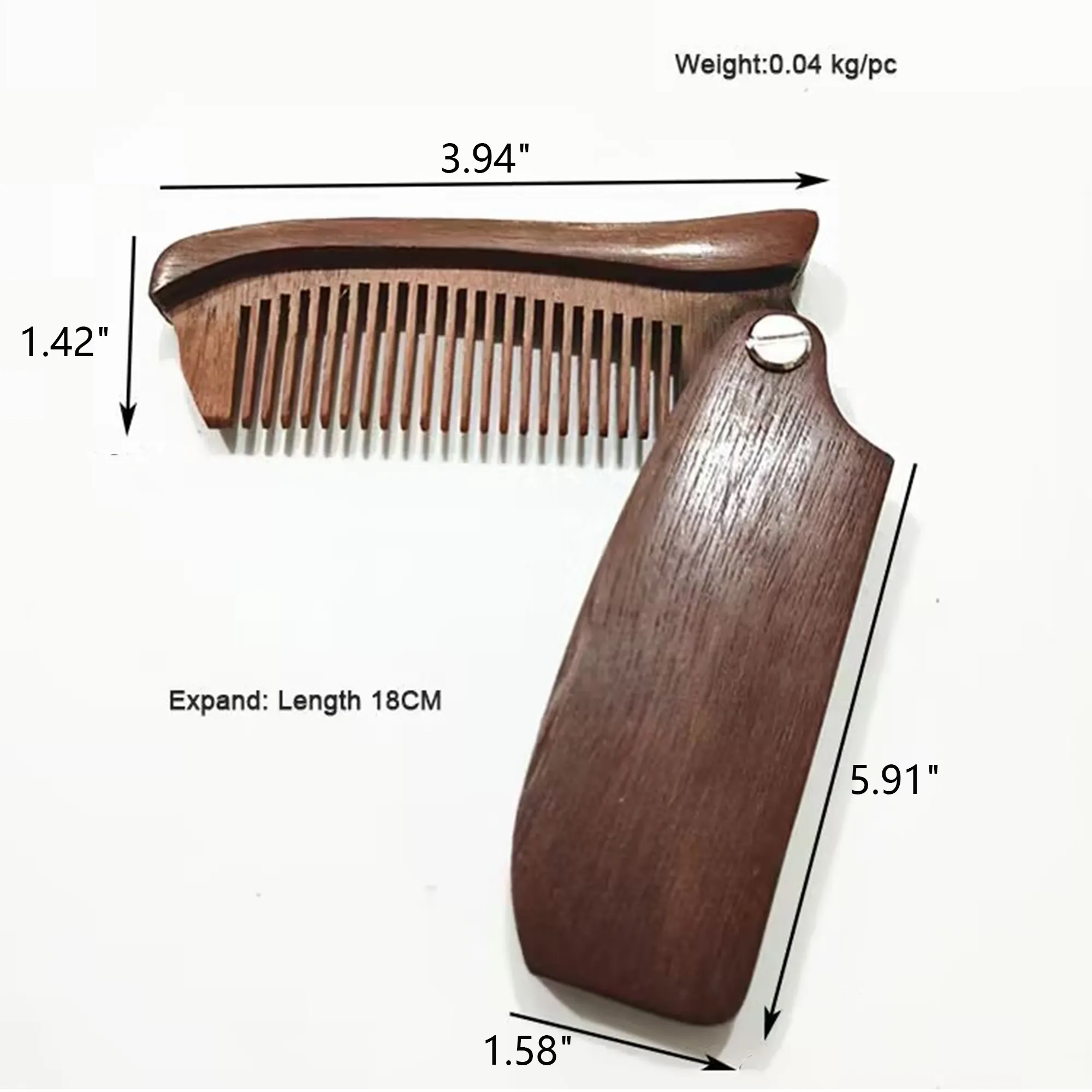 Wooden Foldable Comb 2