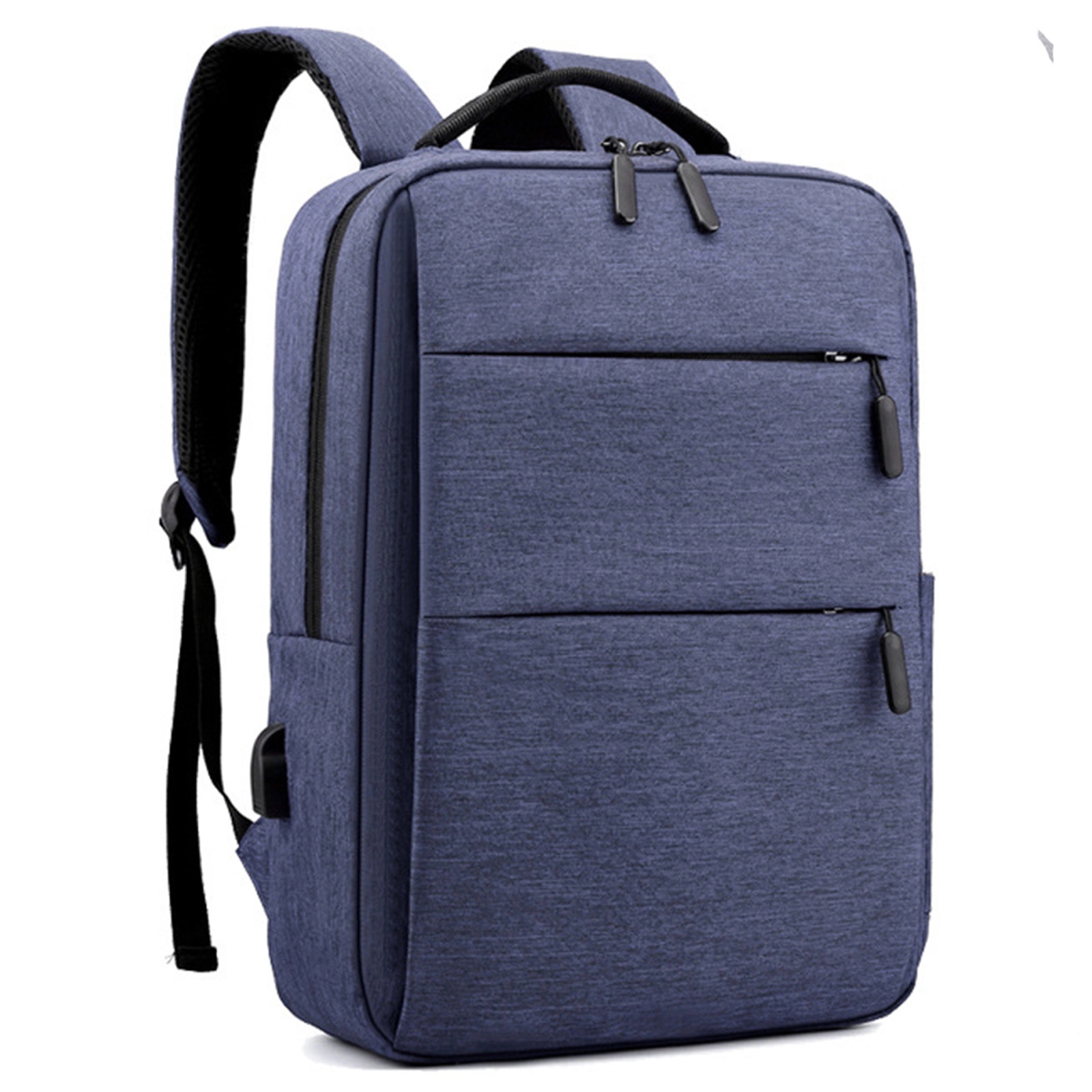 15.6 Inch Double Pull Laptop Backpack With Usb Port 4