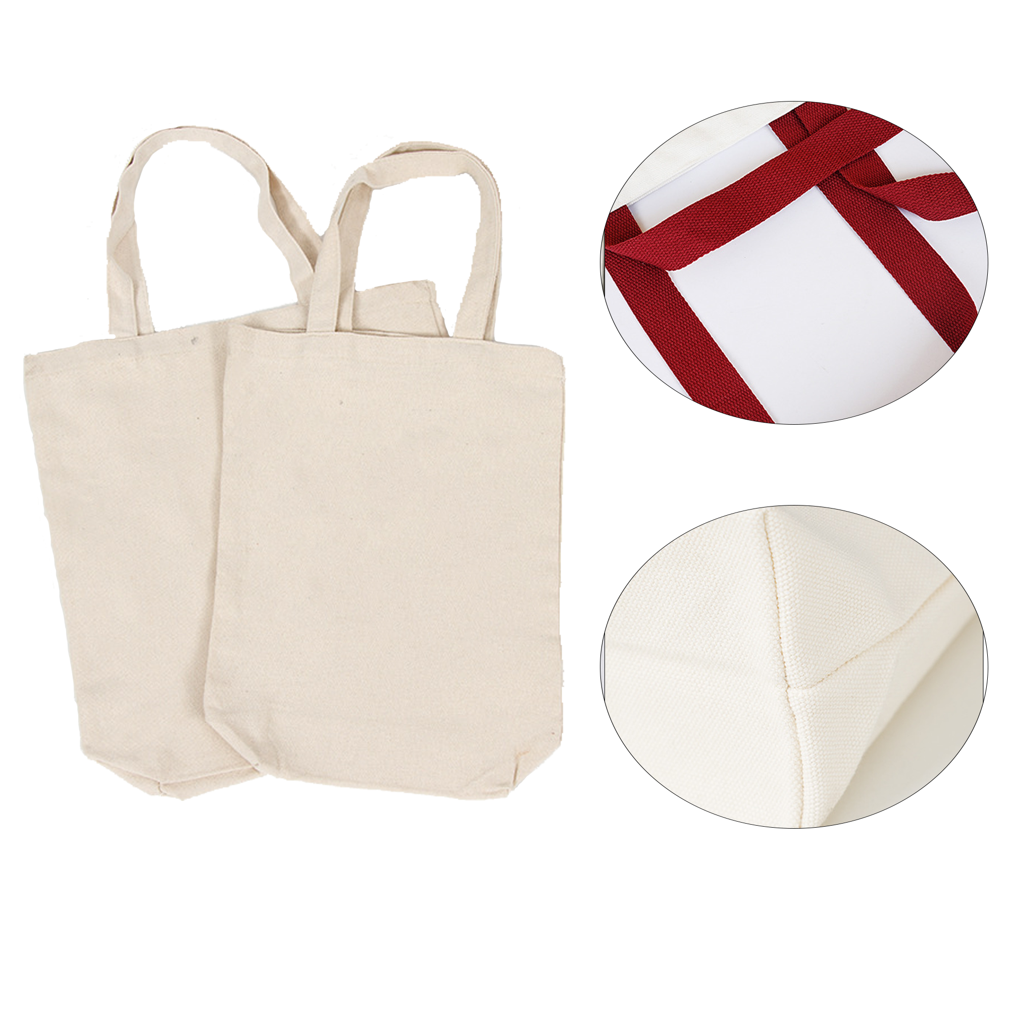 Eco Friendly Canvas Grocery Bag, custom tote bag with logo imprint 7