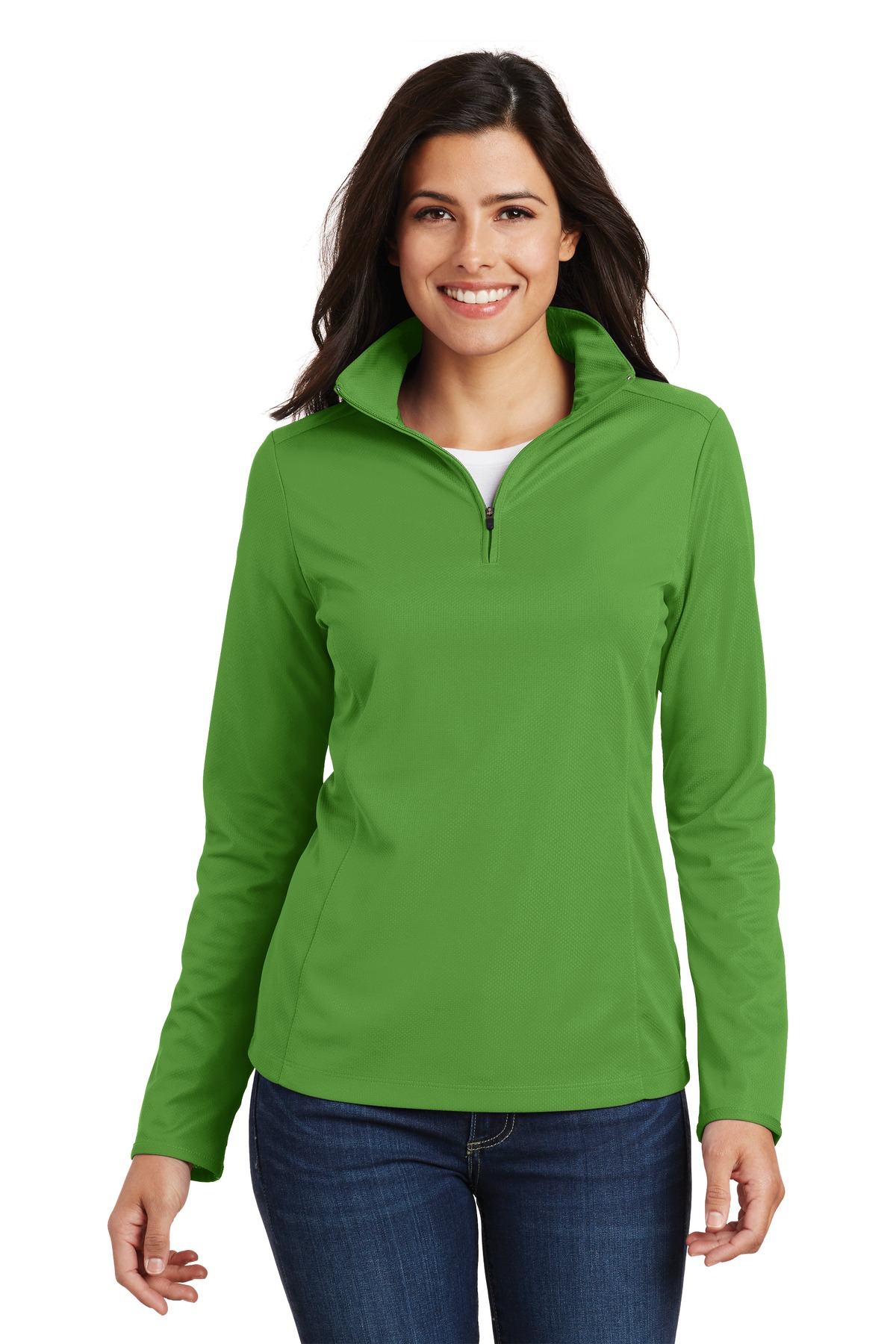 Port Authority® Women's Pinpoint Mesh 1/2-Zip 49