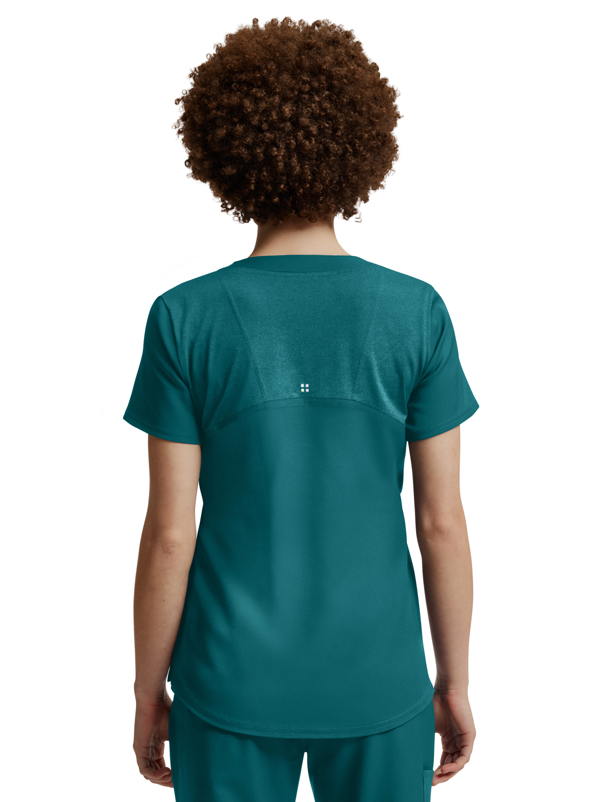 White Cross - VIBE - Women's Three-Pocket Curved V-Neckline Top 2