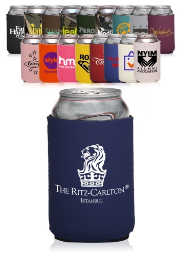 Collapsible Neoprene Can Cooler, custom koozie with logo imprint 8