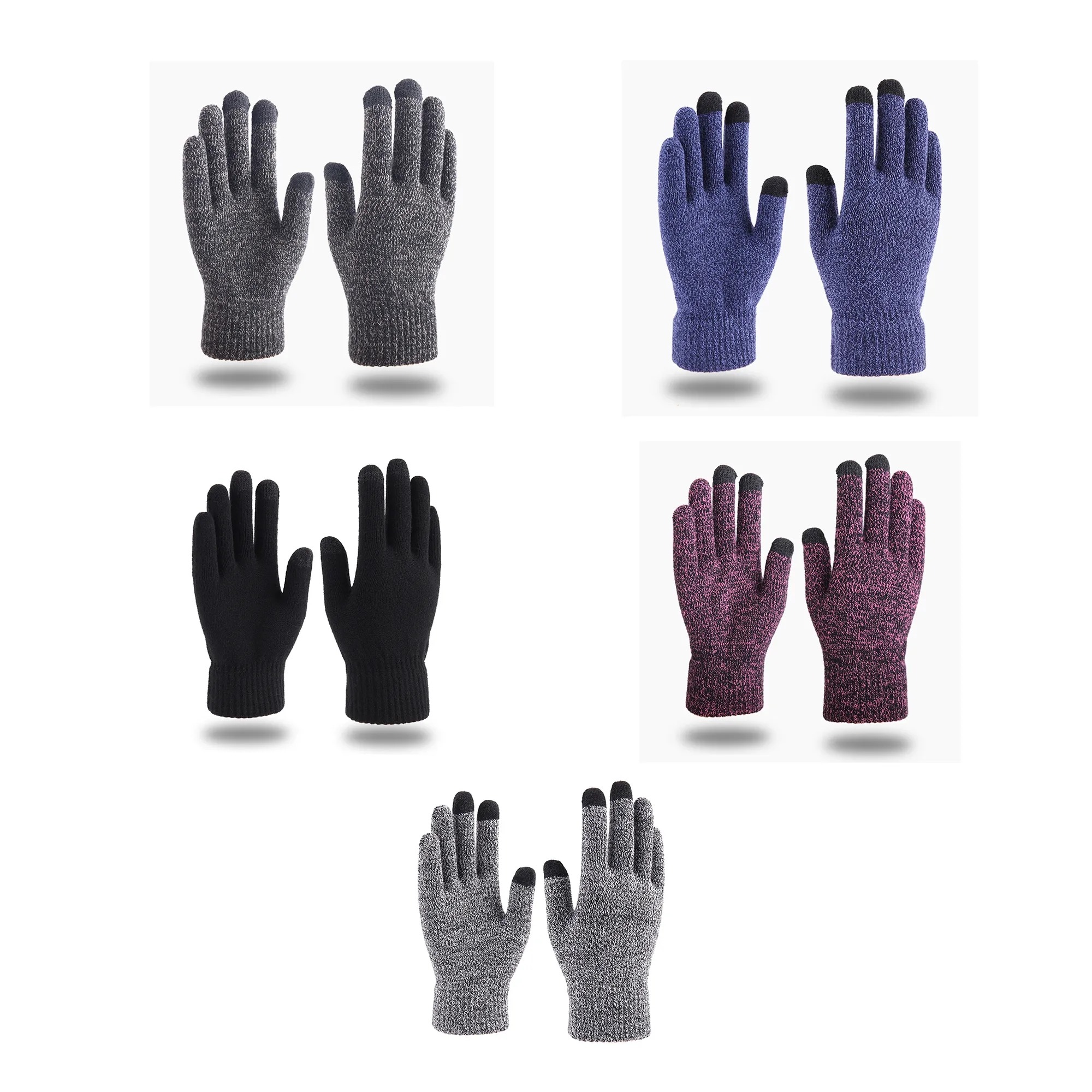 MOQ100 Knitted Touchscreen Gloves 3