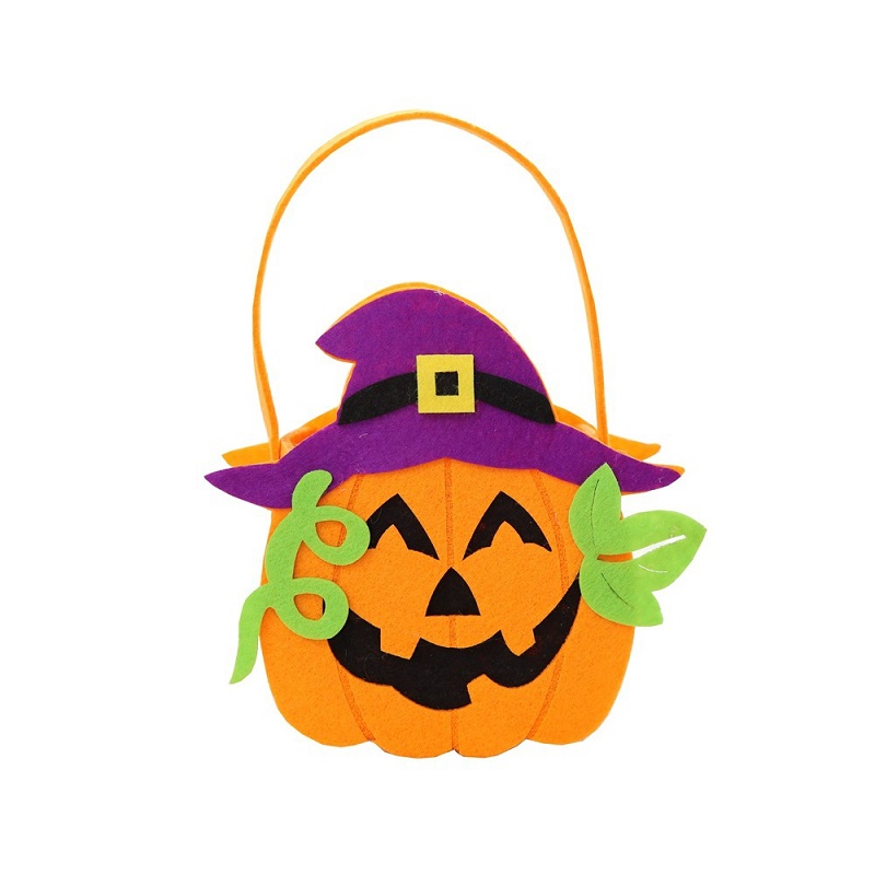 Halloween Trick Or Treat Candy Felt Holder Bags With Handles 4