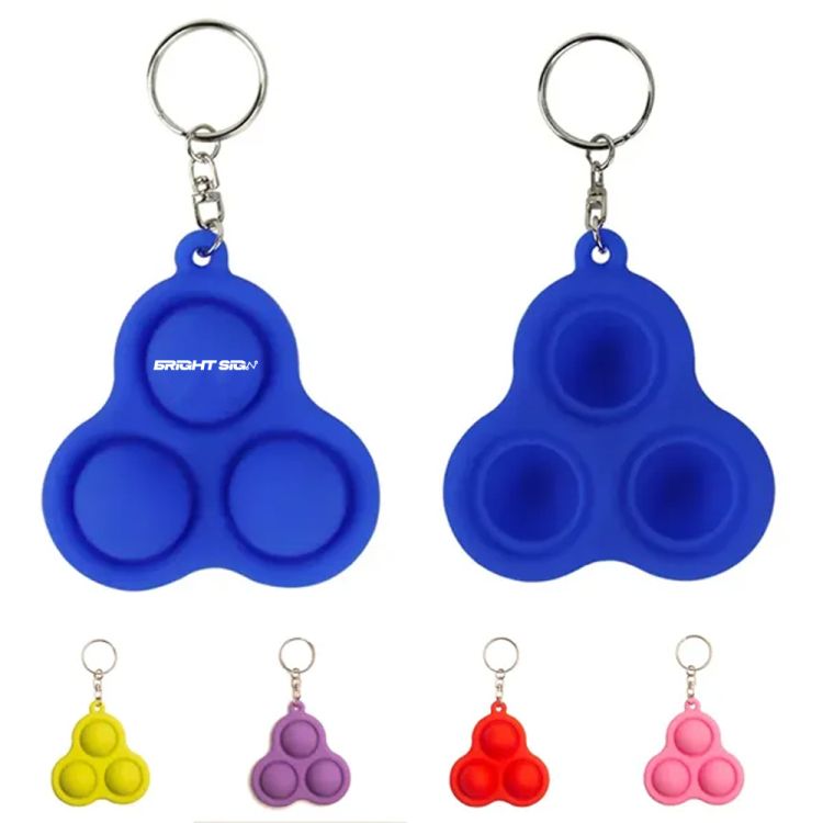 Mini Pop-It Fidget Bubble Keychain 2