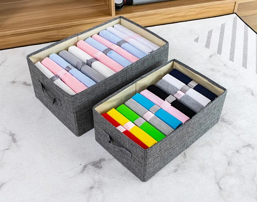 Fabric Storage Bins Cube With Double Handle 5