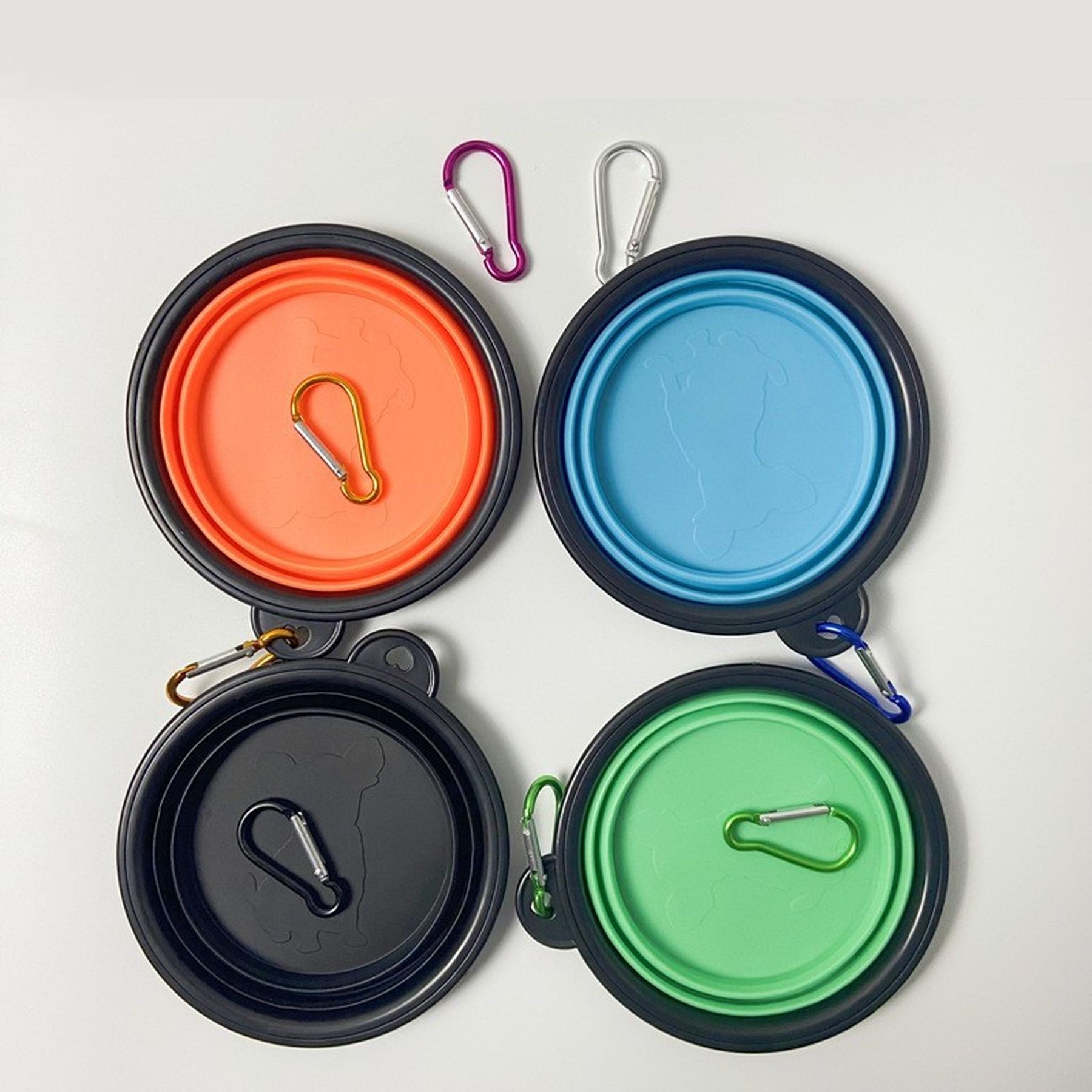 Bpa Free Silicone Collapsible Dog Travel Bowls 4