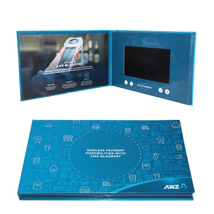 10.1 Inch Screen Customized Hardcover Video Brochure 1