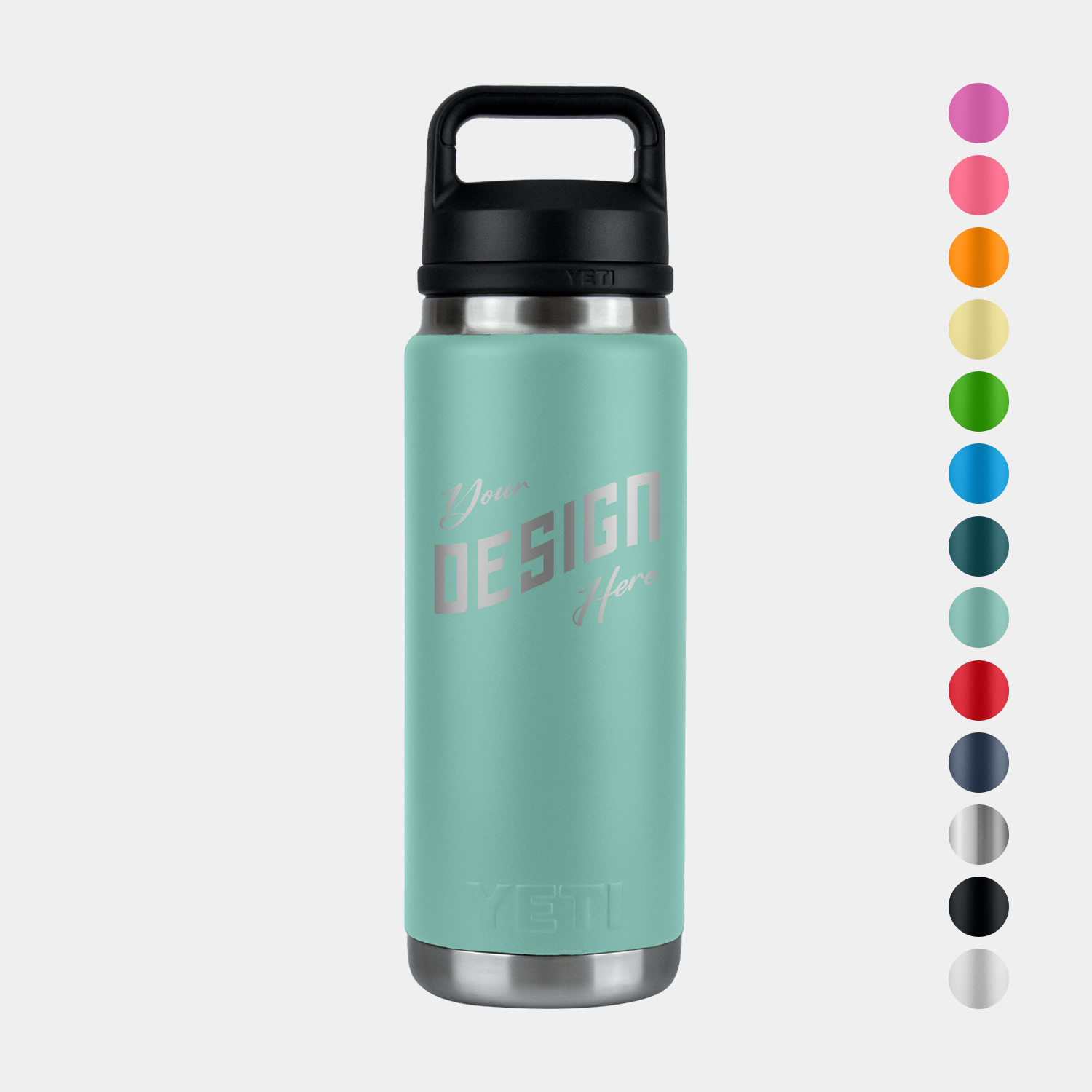 26 Oz YETI® Stainless Steel Insulated Water Bottle w/ Chug Cap 1
