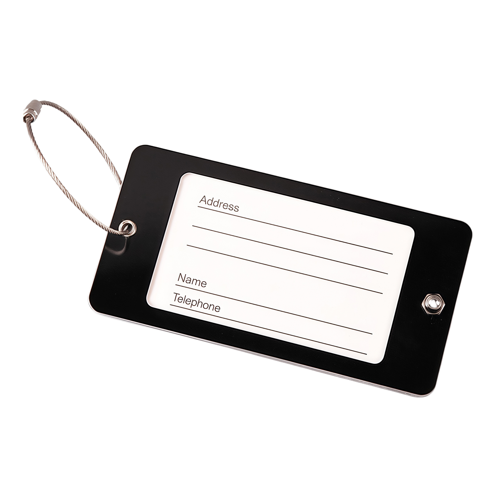Metal Luggage Tag- Aluminum Alloy Double Layer Card Holder 7