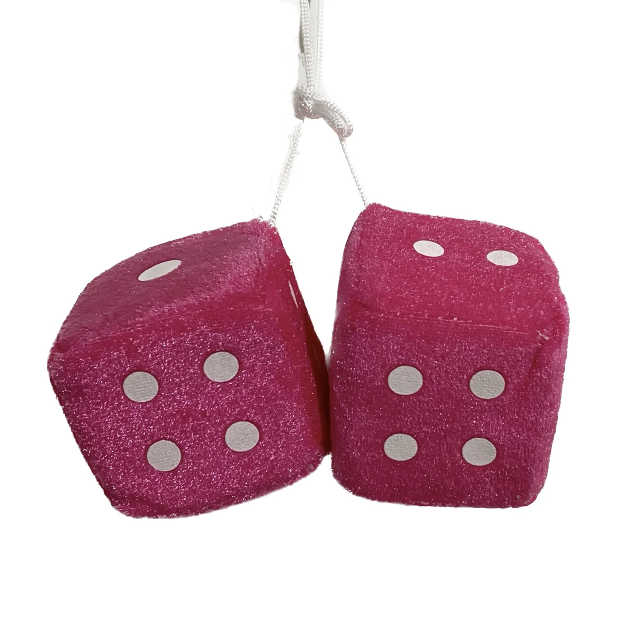 Pair of Plush Dice Car Pendant 19