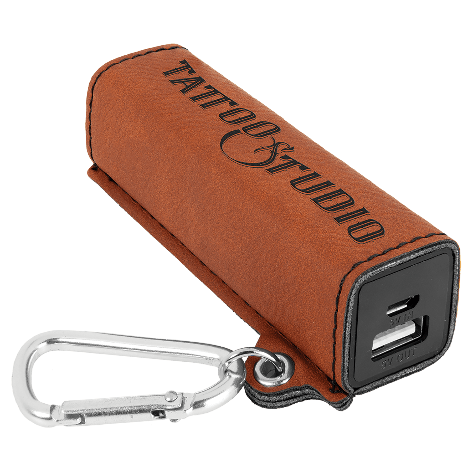Laserable Leatherette 2200 Mah Power Bank With Usb Cord 11