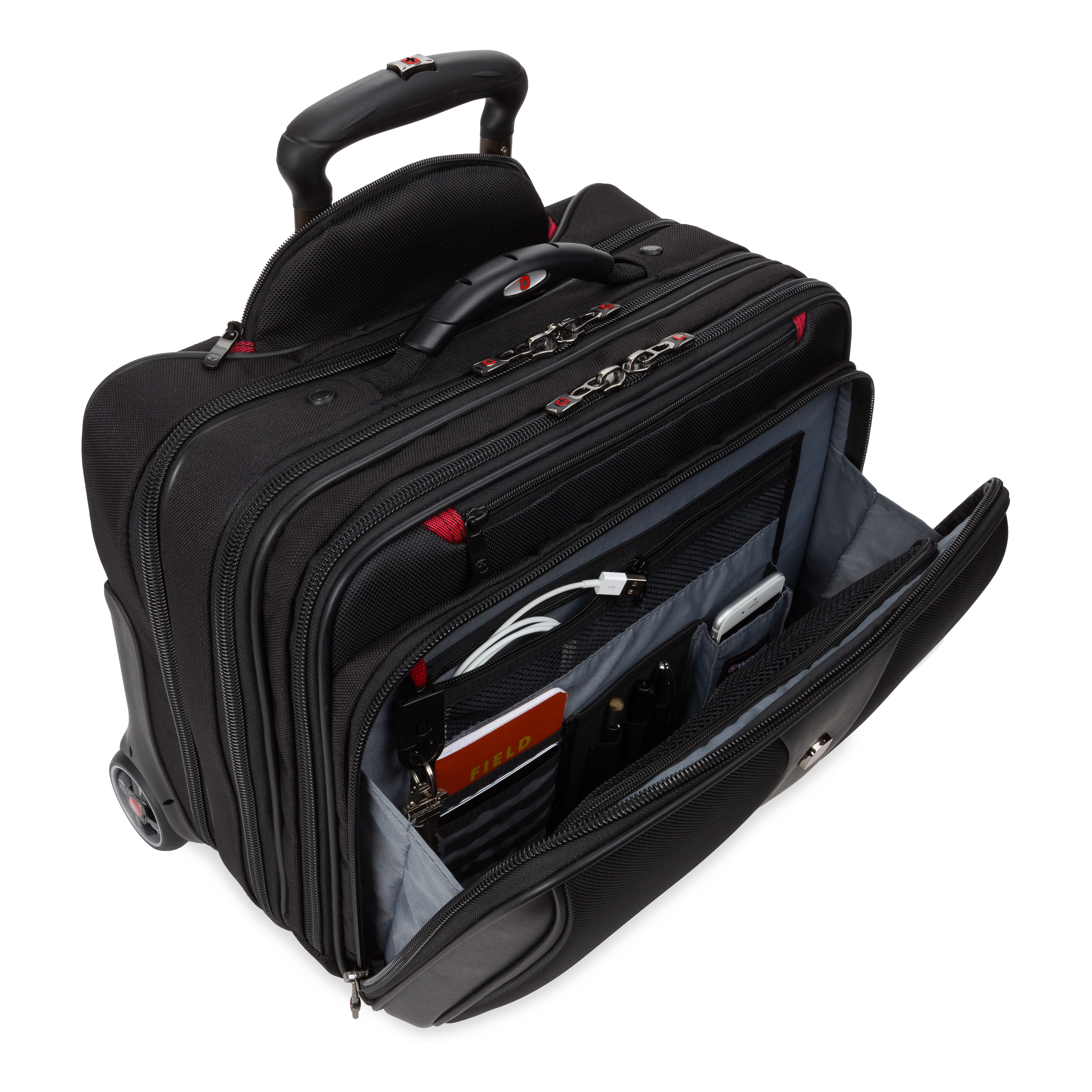 Wenger Patriot II Wheeled Business Case w/Removable Laptop Case 2