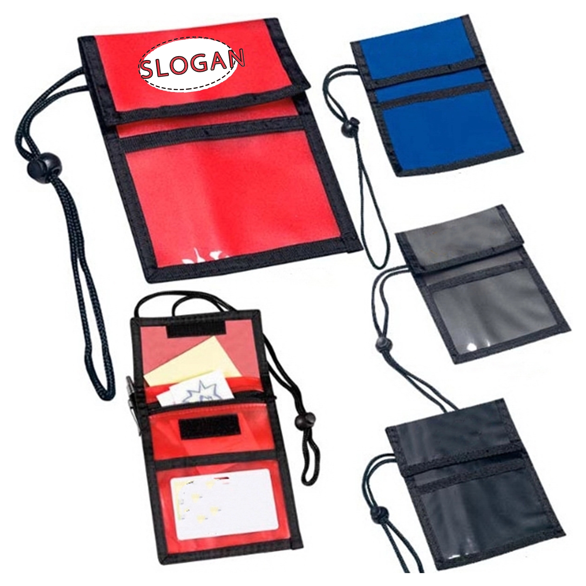 MOQ 100PCS Neck Wallet Badge Holder