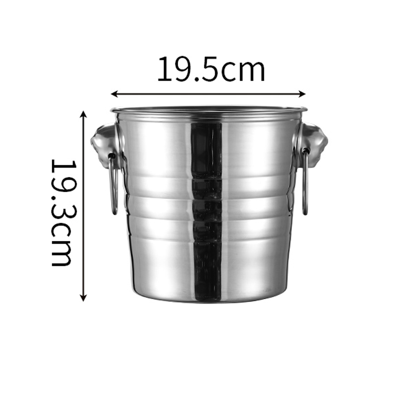 3L Stainless Steel Champagne Beer Ice Bucket 3