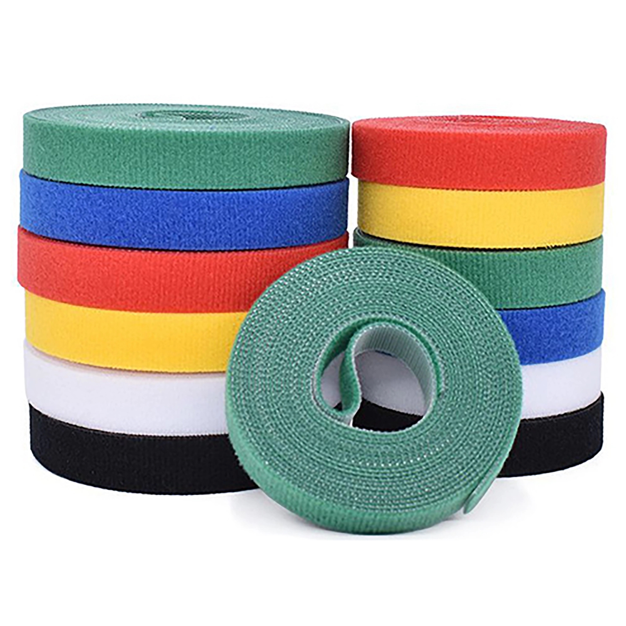 MOQ 100pcs 39" x 0.6" Colorful Hook and Loop Fastener 12