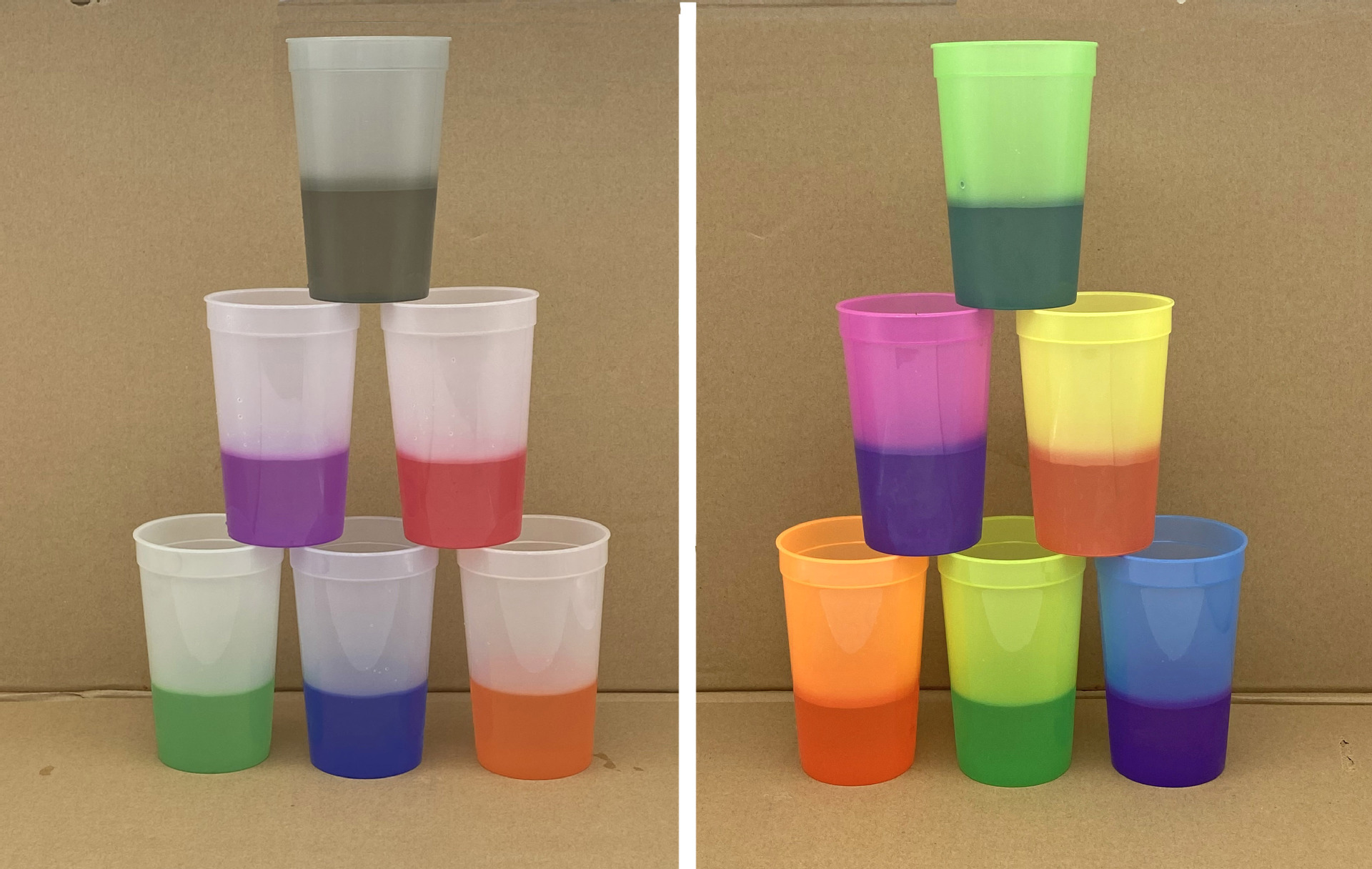 16oz. Plastic Stadium Cup (Color change) 4
