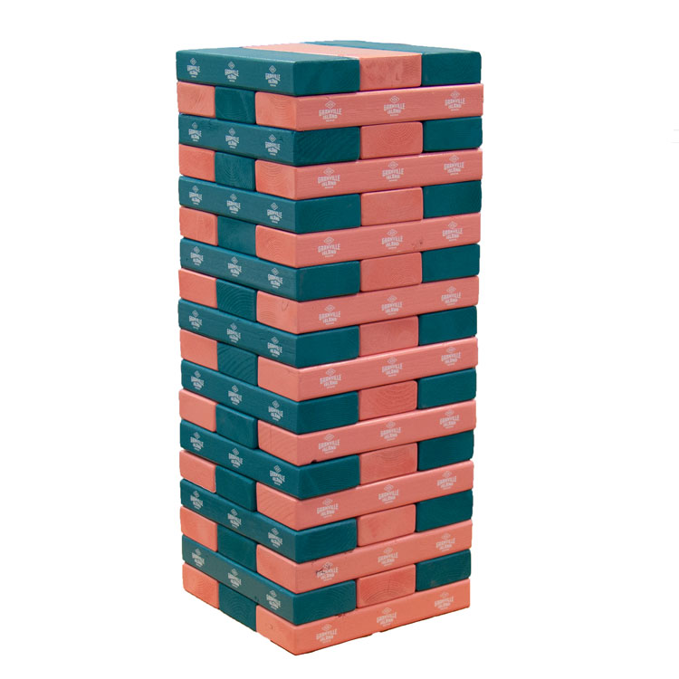 Jumbo Toppling Tower Blocks Game 2 Custom Color Finish 1Imprint Location