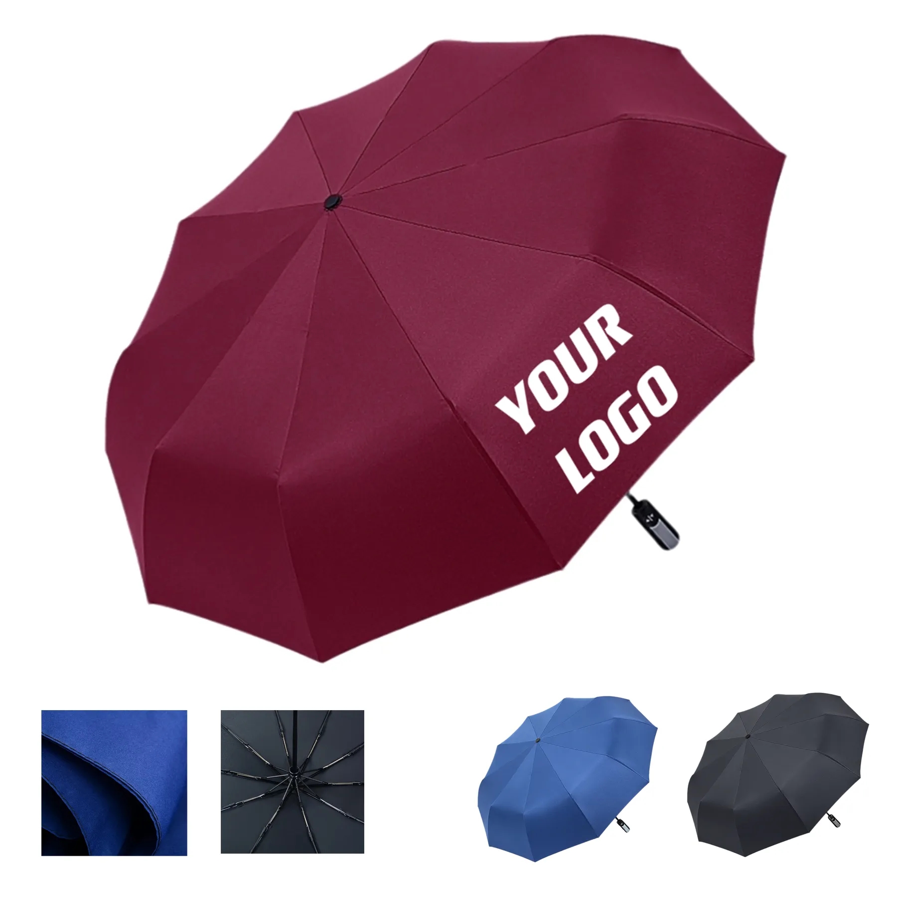 Custom 39" Automatic Foldable Umbrella Business Gifts 1
