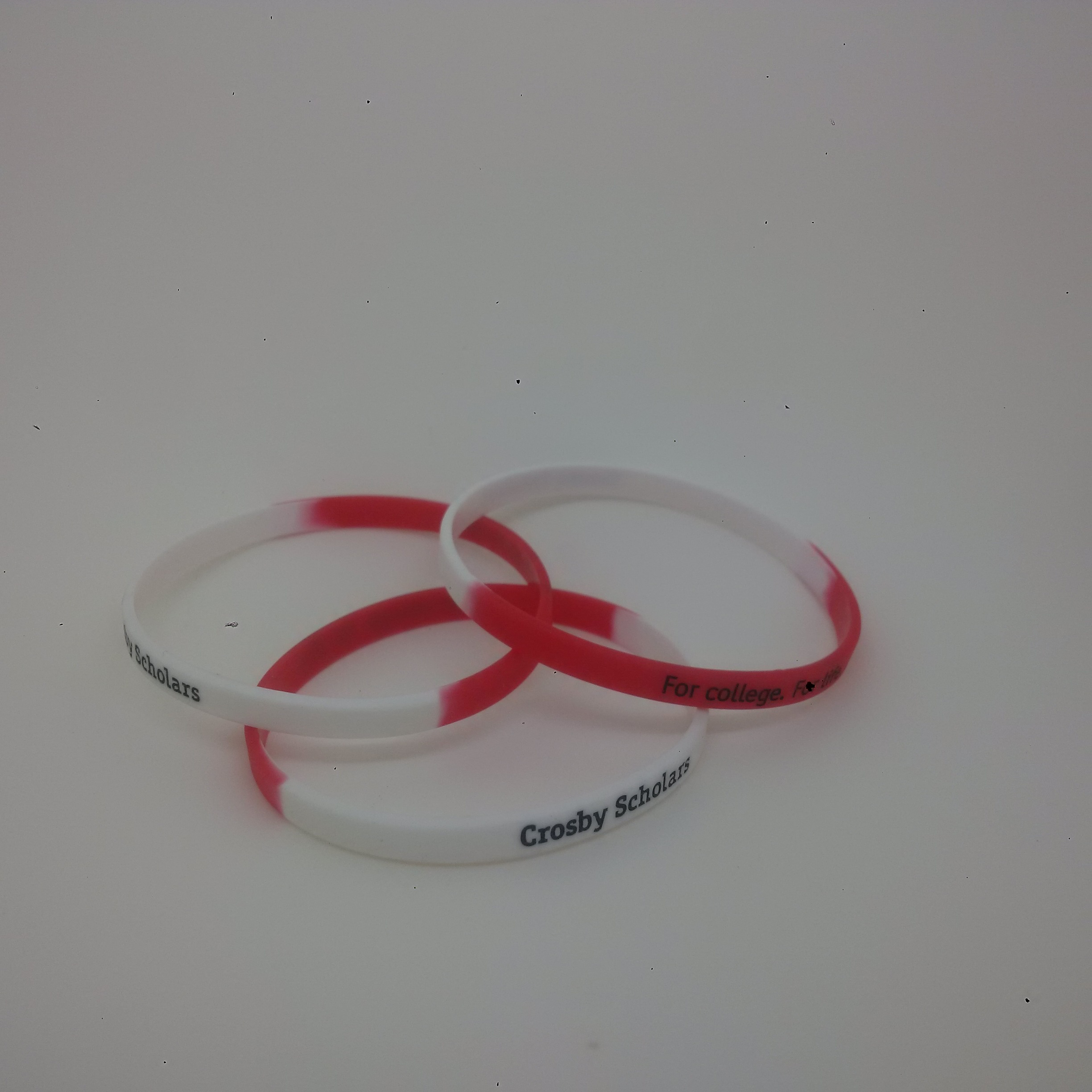1/4" Printed Segmented Silicone Wristband - Thin Bands 1