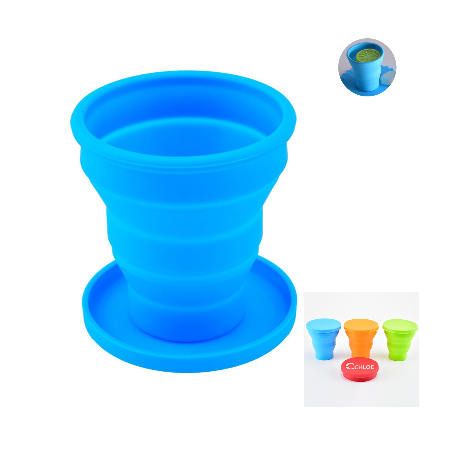 Silicone Travel Folding Water Cup 1