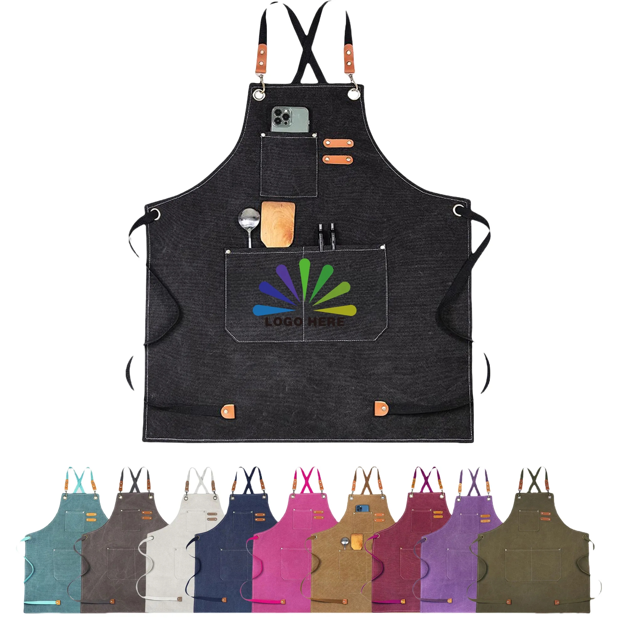 Cotton Canva Chef Grill Apron MOQ20 10