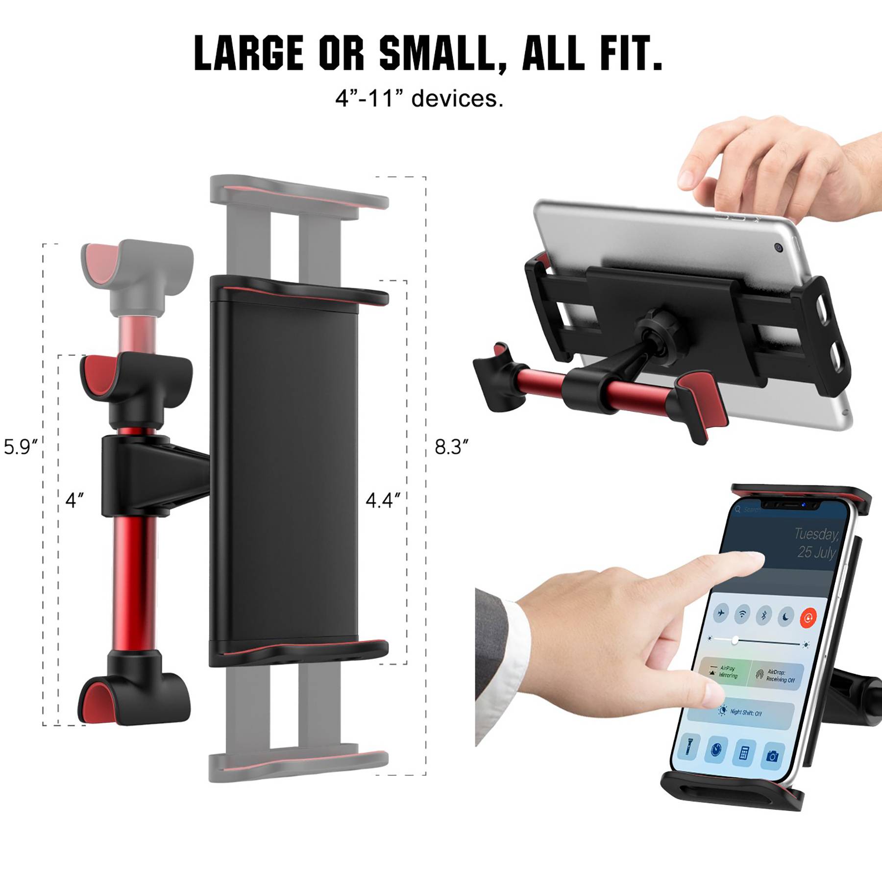 Car Back Seat Tablet Phone Holder 5