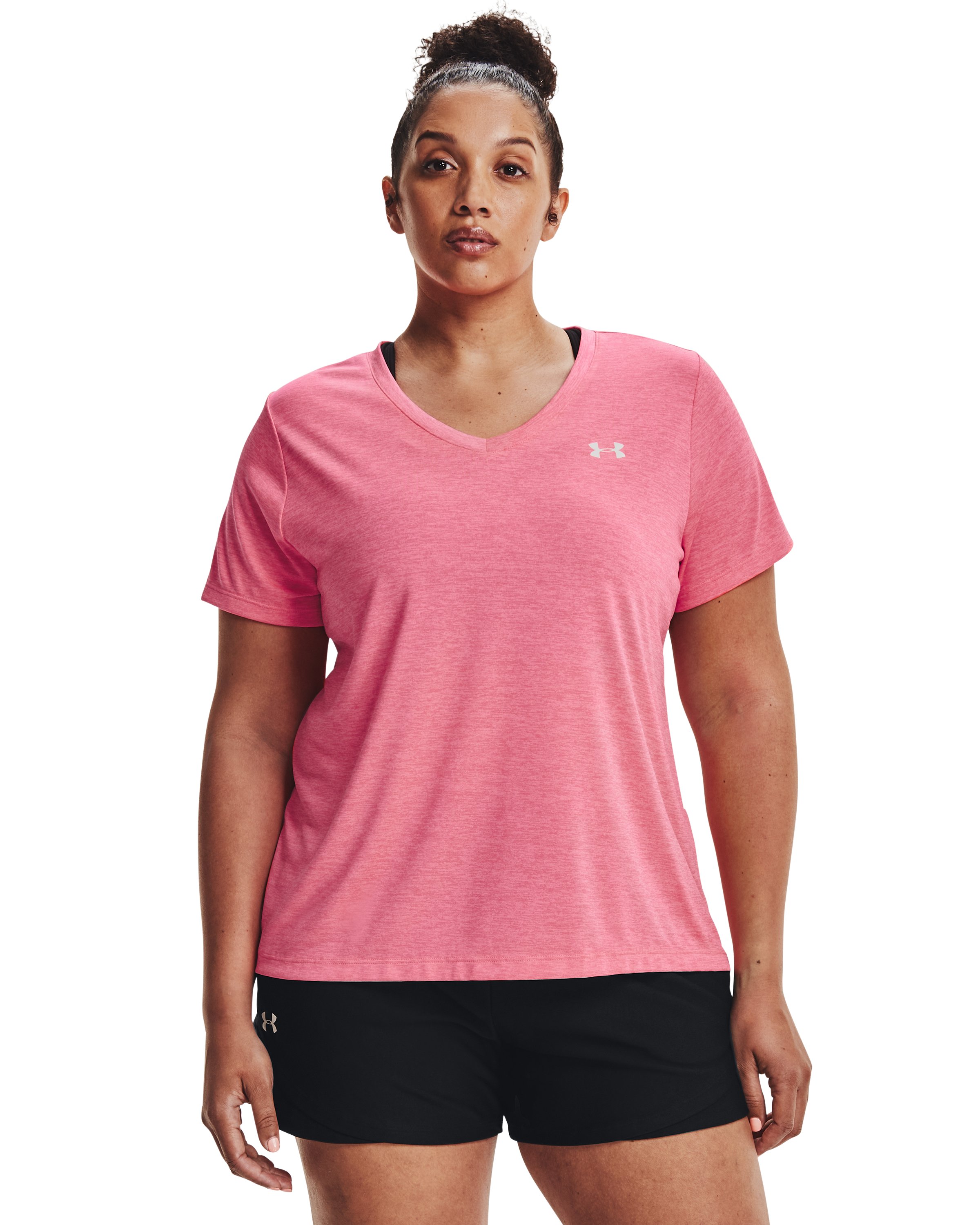 UA Tech Twist Women's V-Neck Short Sleeve 19