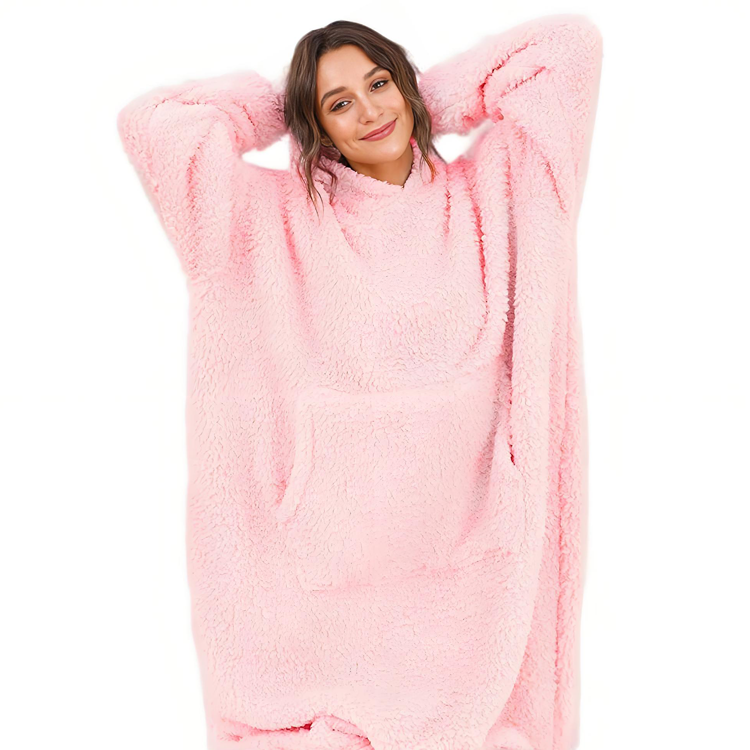Winter Double-Sided Cotton Flannel Brown Warm Home Pajamas 1