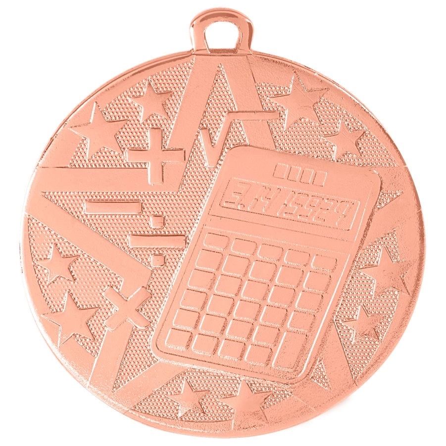 2" Bronze Superstar Math Medal 2
