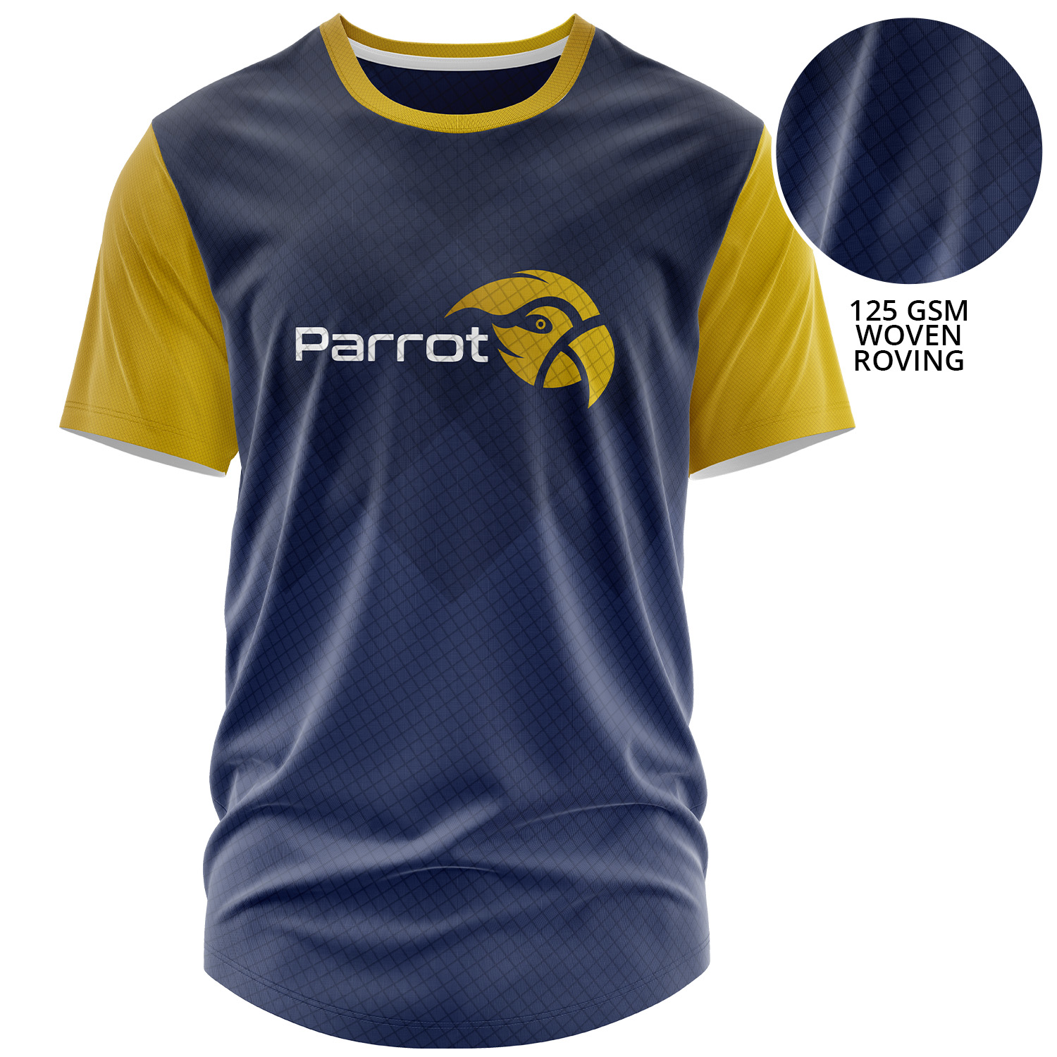 Unisex 125 GSM Woven Roving Performance Sublimation Short Sleeve T-shirt 5
