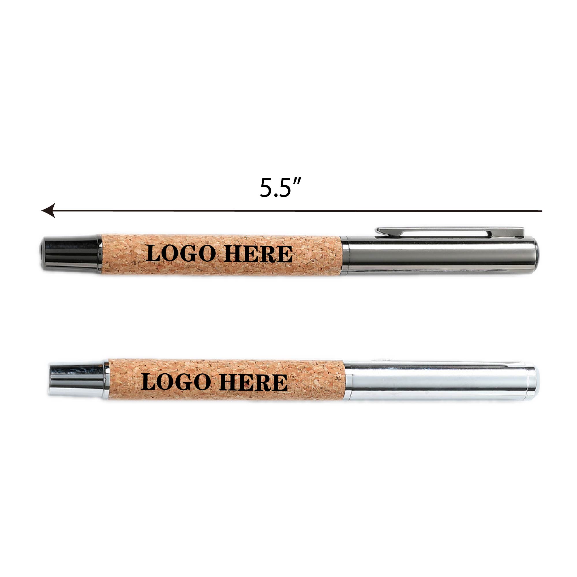 Simple Cork Metal Ballpoint Pen 3