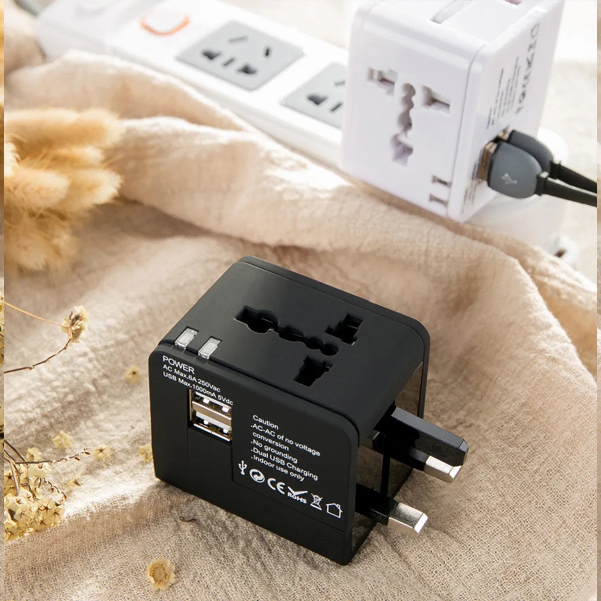 Compact Worldwide Universal Power Adapter Converter 1