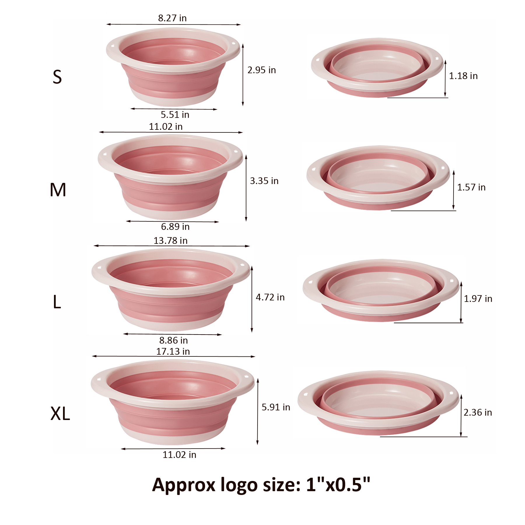 Round Plastic Kitchen Foldable Washing Basin 4