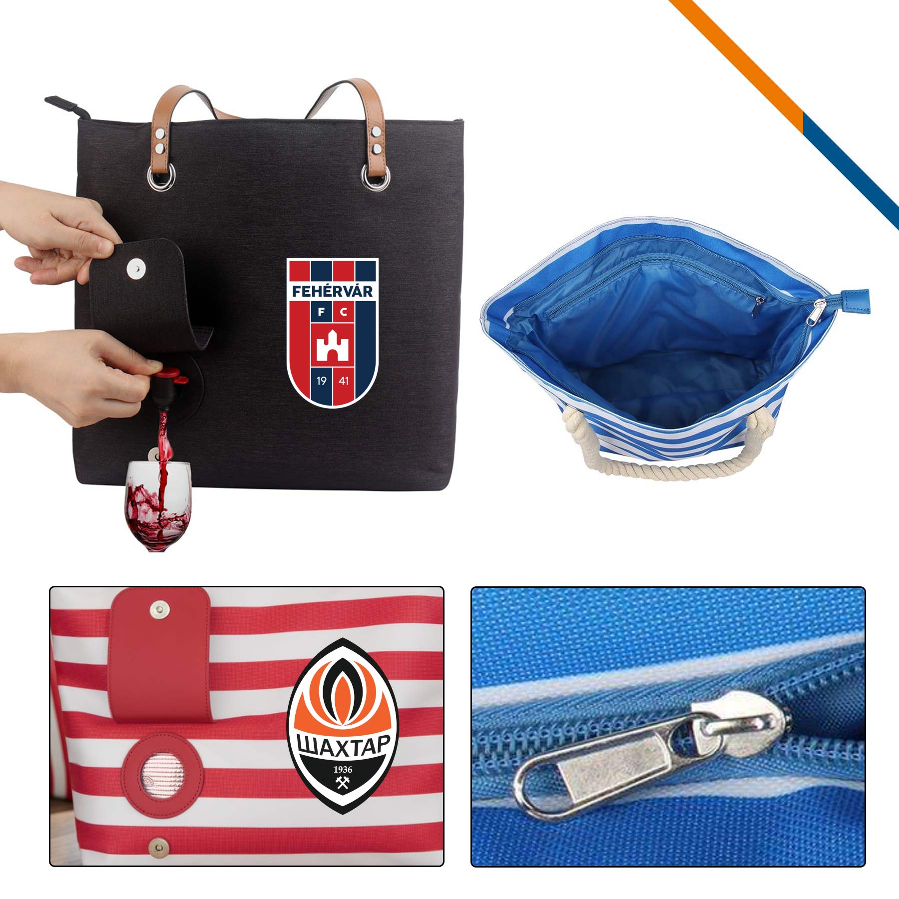 Vinzo Beach Wine Cooler Tote Bag 13