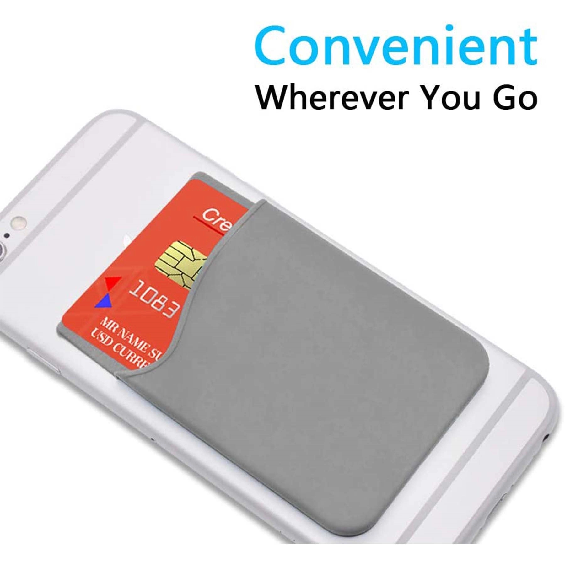 Silicone Phone Wallet Adhesive Card Holder MOQ100 5