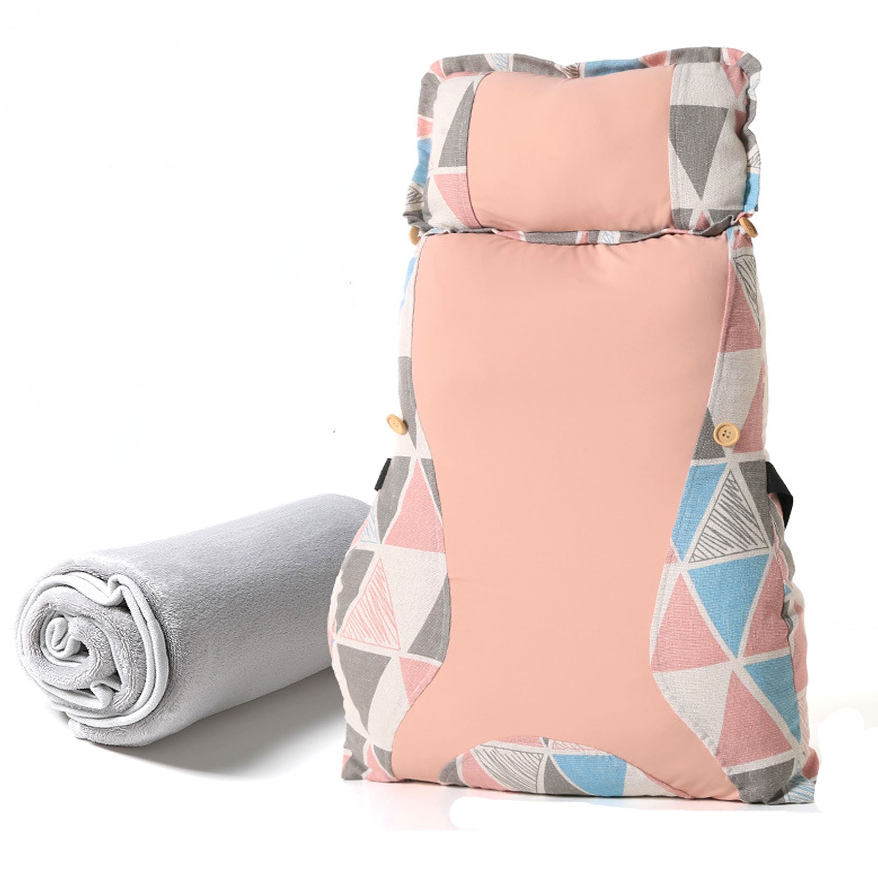 Office Lumbar Support Pillow With Blanket 3