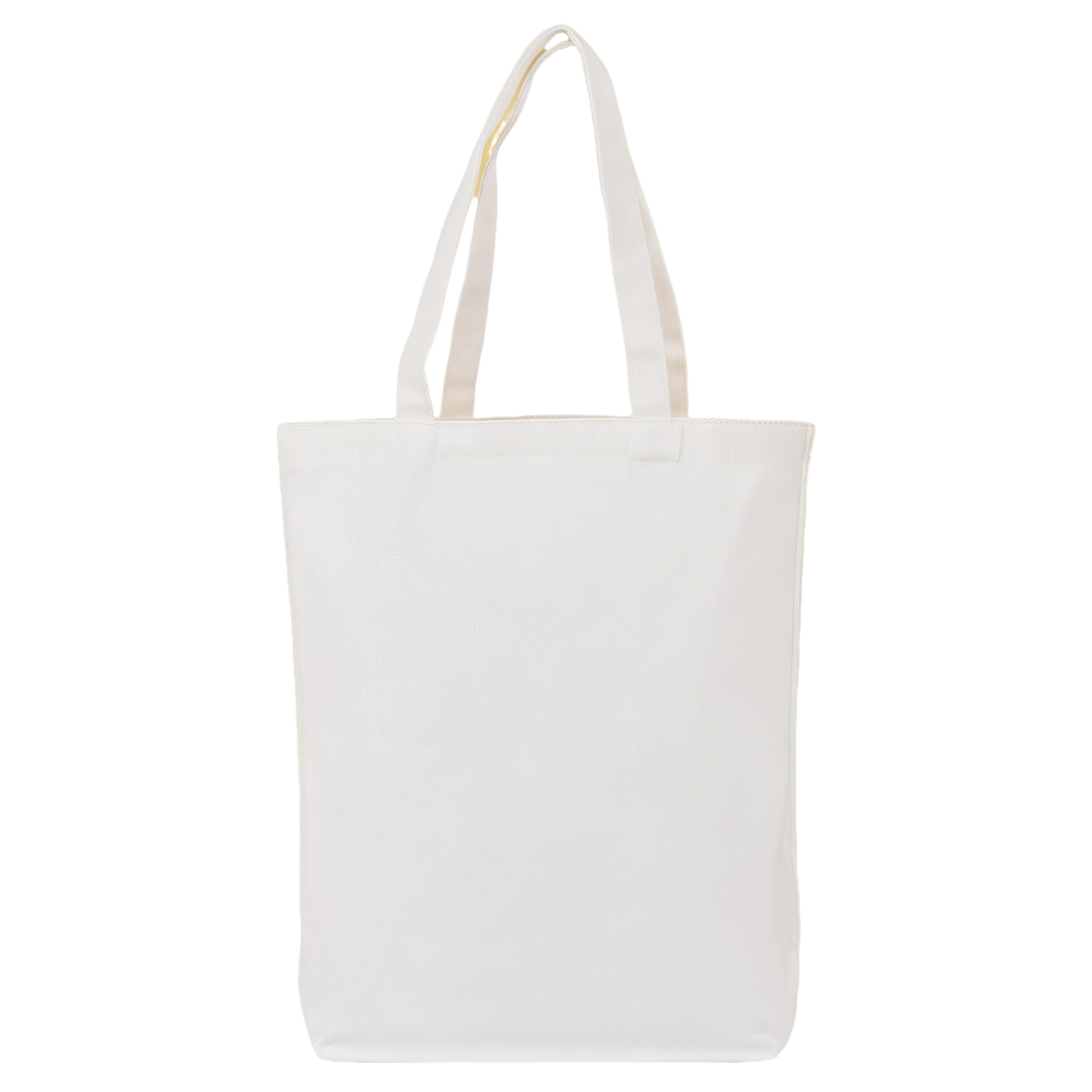 White Canvas Tote Bag Reusable Eco-Friendly Large Shopper with Base Durable Carry All 1