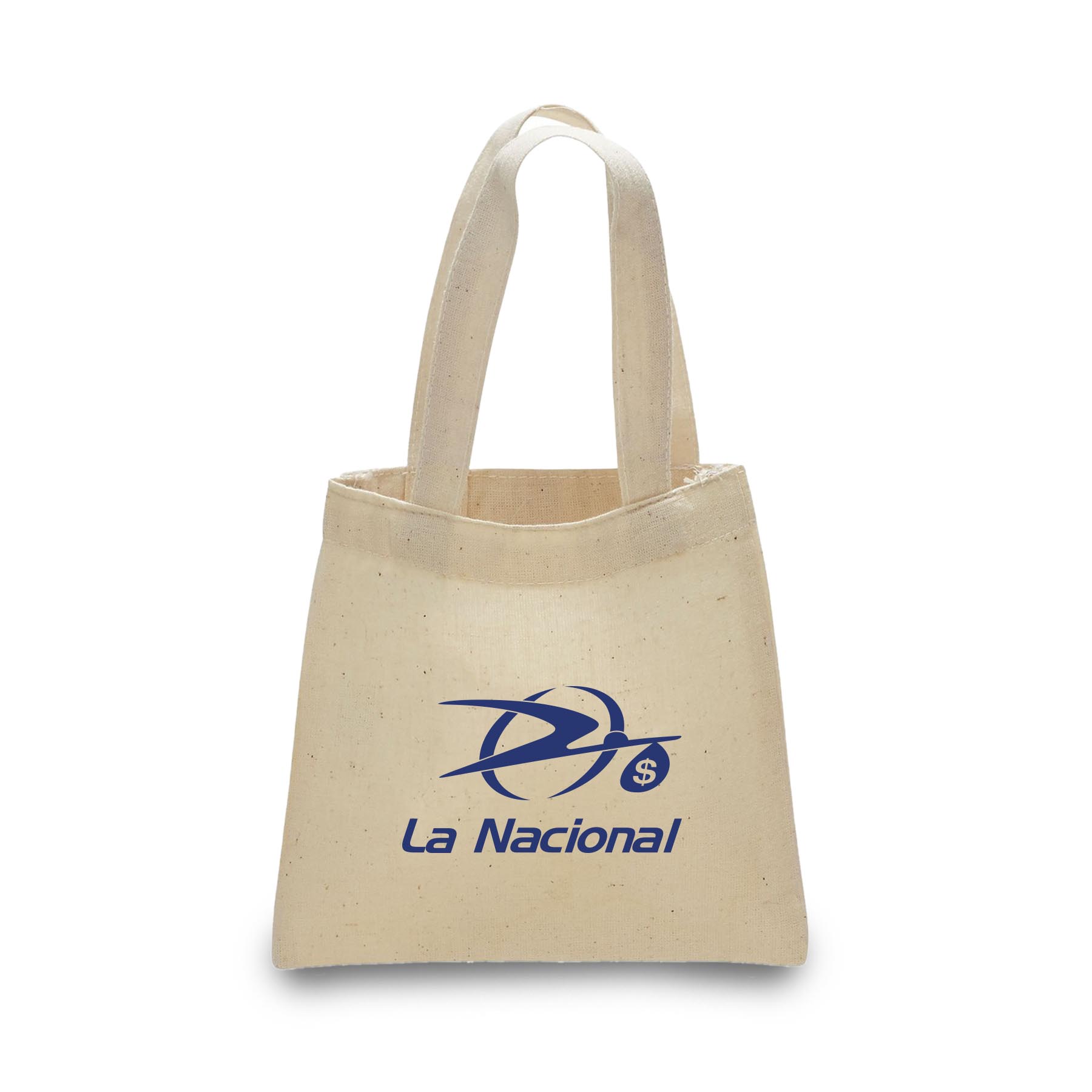 6 Oz. 100% Cotton Canvas Economical Mini Tote Bag_R104NBT 3